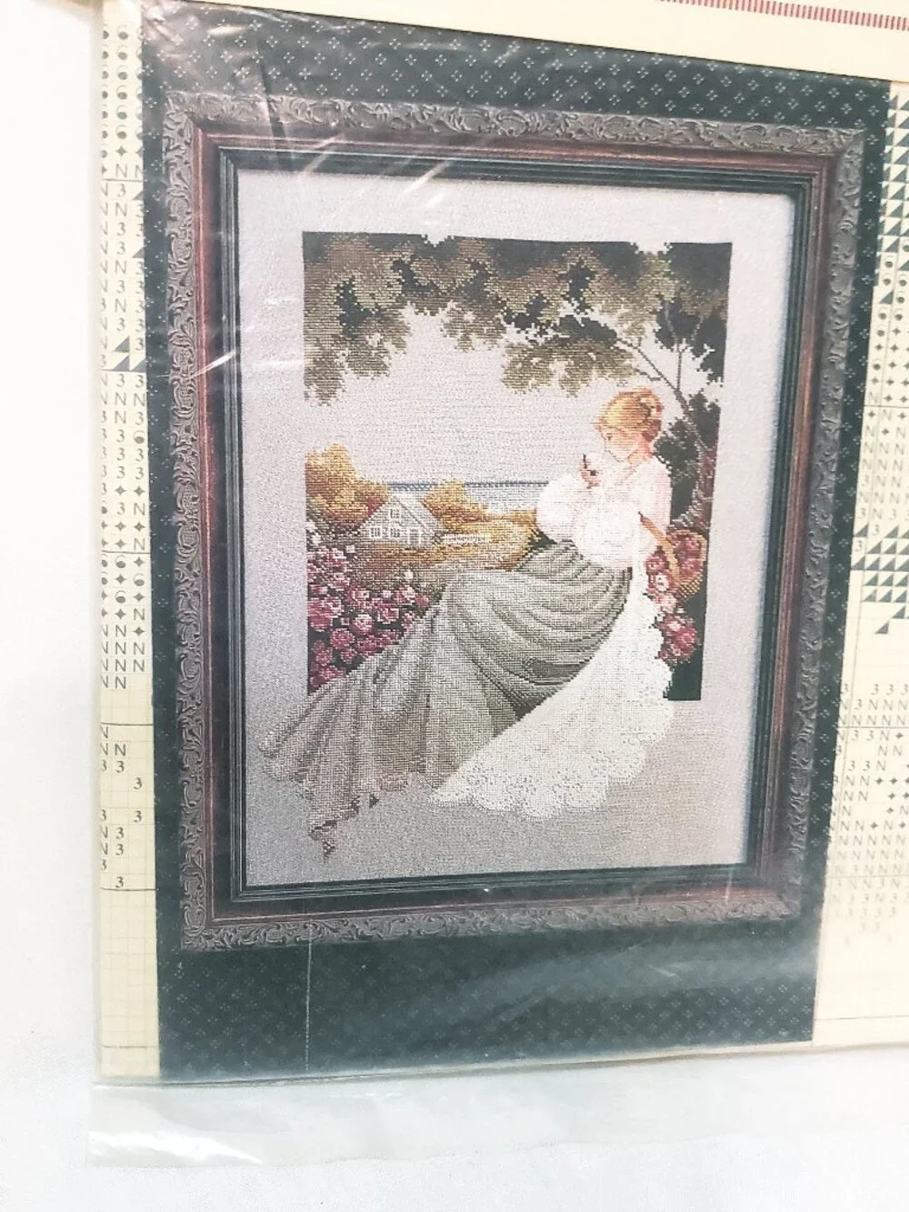 Nantucket Rose Counted Cross Stitch Pattern Lavender and Lace L&L20